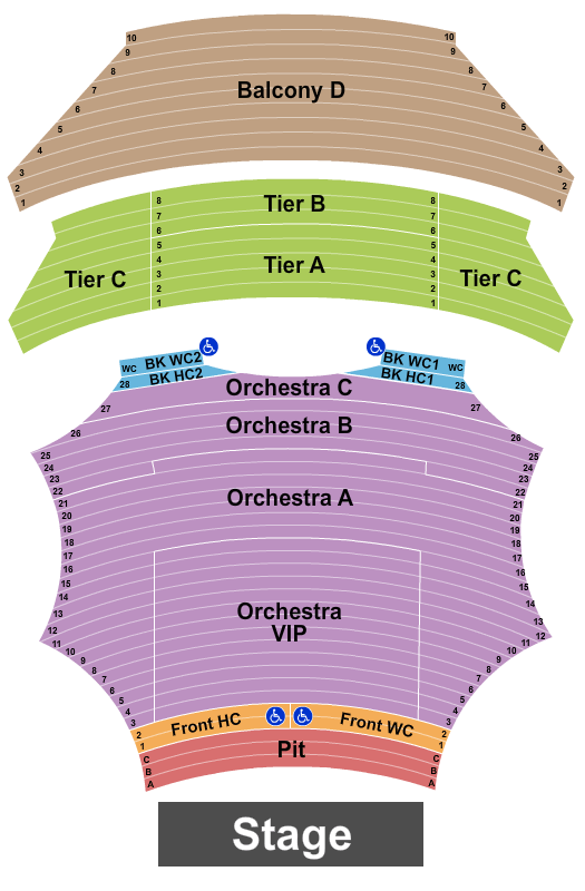 ASU Gammage Phantom of the Opera Seating Chart